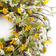 Melrose Yellow and White Daisy Twig Spring Floral Wreath Decoration 61cm