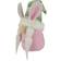 Northlight Gnome Girl with Bunny Ears Green/Pink Easter Decoration 13"