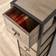 Home Source Derwent Grey/Black Chest of Drawer 22x93cm