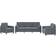 vidaXL 3201955 Dark Gray Divano 198.1cm 3pcs Divano 6 Posti