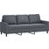 vidaXL 3201955 Dark Gray Sofa 198.1cm 3Stk. 6-Sitzer