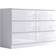 Fwstyle Stora White Gloss Chest of Drawer 120x77cm