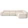 Westwing Collection Wolke Curly Hellbeige Sofa 349cm 4 personers