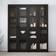 IKEA BRIMNES Black Vitrinskåp 160x190cm
