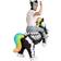 Spooktacular Creations Adults Inflatable Riding A Skeleton Unicorn Costume