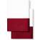 Boll & Branch Signature Hemmed Pillow Case Red, White (101.6x53.3cm)