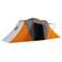 OutSunny 4-6 Man Camping Tent with 2 Bedroom and Living Area, Grey and Orange