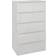 Homcom Modern High Gloss White Chest of Drawer 53x100cm