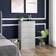 Homcom Modern High Gloss White Chest of Drawer 53x100cm