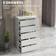 Homcom Modern High Gloss White Chest of Drawer 53x100cm