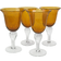 Artland Iris Amber Wine Glass 14fl oz 4