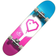 Centrano Erwachsene Blueprint Spray Heart V2 Skateboard 7.25"