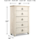 Ashley Willowton Beige/Black Chest of Drawer 31.7x53.9"