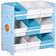 ZONEKIZ Kids Storage Rack with Nine Removable Baskets