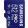 Samsung PRO Plus Class10 UHS-I U3 V30 A2 180/130MB/s 512GB +SD adapter