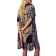 H&M Viscose Tunic Dress - Black/Patterned