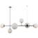 Italux Modern Chrome/White Lustre 115cm