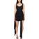 MUGLER Draped Mini Dress - Black