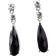 Les Trésors de Lily Sissi Earrings - Silver/Black/Transparent