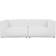modway Mingle White Polyester Sofa 87" 4 Seater