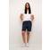 Kaffe Cropped Trousers - Midnight Marine