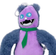 Smiling Big Mouth Purple Cat Monster Plush