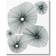 Stupell Abstract Overlapping Flower Shapes White Wall Decor 36x48"