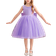 Shein Young Girls' Princess Dress With Faux Pearl Studs, Beaded Butterfly Decor, Suitable For Birthday Party, Dance, Wedding And Flower Girl