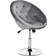 Homcom Button Tufted Grey Bar Stool 92cm