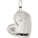 Altesse Quality Heart Pendant - Silver/Diamond