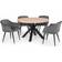 Julian Bowen Isaac Grey Dining Set 120x120cm 5pcs