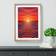 Natur Pur Sunset Op Oak Framed Art 34x46cm