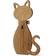 Spring Copenhagen Hanging Lucky Cat Oak Väggdekor 12.7x23.5cm