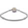 Pandora Moments Logo Clasp Snake Chain Bracelet - Silver/Gold