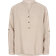 Freequent V-Neck Linen Shirt - Sand Melange