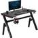 BestOffice Gaming Desk Computer 47" Home & Office Extra Large Modern Ergonomic - Carbon Fiber Black