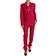 Dolce & Gabbana Elegant Red Slim Fit Piece Martini Women's Suit