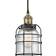 Innovations Lighting Bell Cage Black Antique Brass/Seedy Pendant Lamp 6"