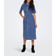 Only Midi Denim Dress With Belt - Medium Blue Denim