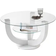 Denver High Gloss Lacquered White/Clear Soffbord 80cm