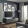 IKEA Besta Dark Grey/Lappviken Dark Grey TV-bänk 180x38cm