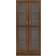 vidaXL Vitrine Brown Oak Glass Cabinet 82.5x185.5cm