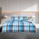 vidaXL 136075 Bettbezug Blau, Grau (200x200cm)