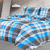 vidaXL 136075 Duvet Cover Blue, Grey (200x200cm)