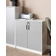 Beliani Zehna Grey &White Opbevaringsskab 80x80cm