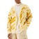 boohooMAN Boxy Oversized Tonal Abstract Cardigan - Yellow