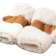 Lakeland Leather Sheepskin Fingerless Mittens - Tan