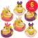 Baker Ross Princess Rubber Ducks 6 Pack