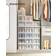 Songmics Boxes for Closet Transparent & White Shoe Rack 13.7x7.4" 18pcs