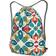 XMXT Moroccan Style Geometric Print Drawstring Backpack - Multicolour